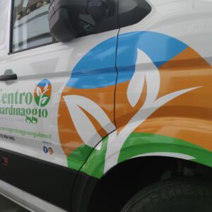 Furgone aziendale con grafica personalizzata